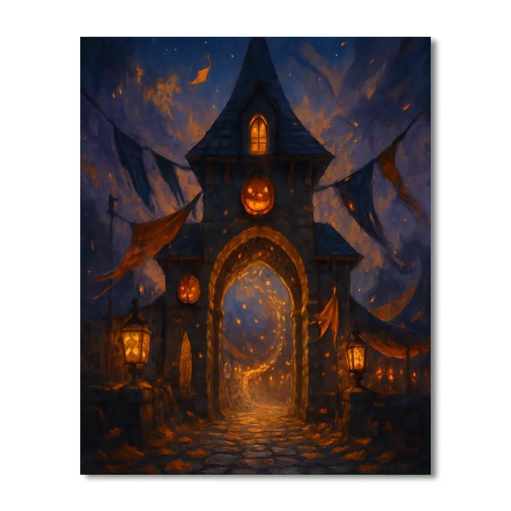 The Midnight Market Gatehouse Paint by numbers kits