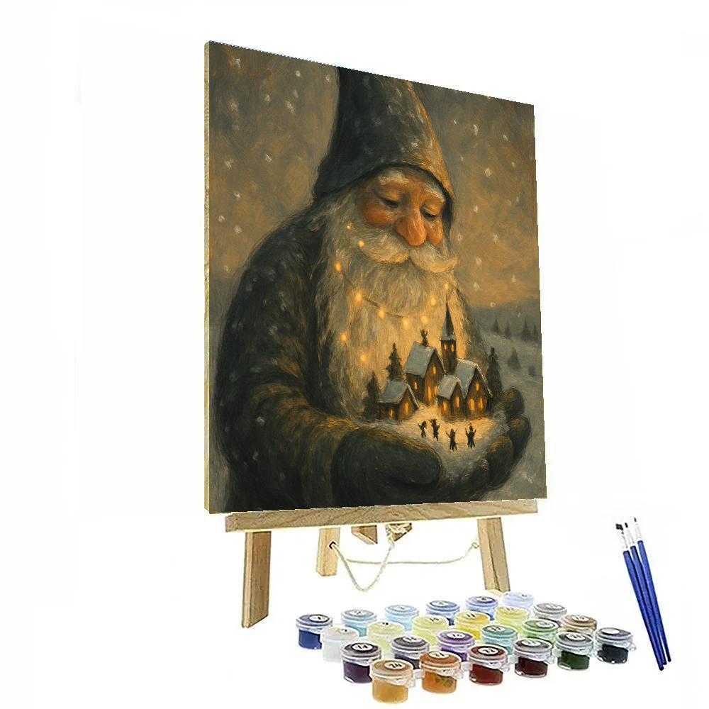 Gentle Giant Snow Gnome Painting by numbers kit
