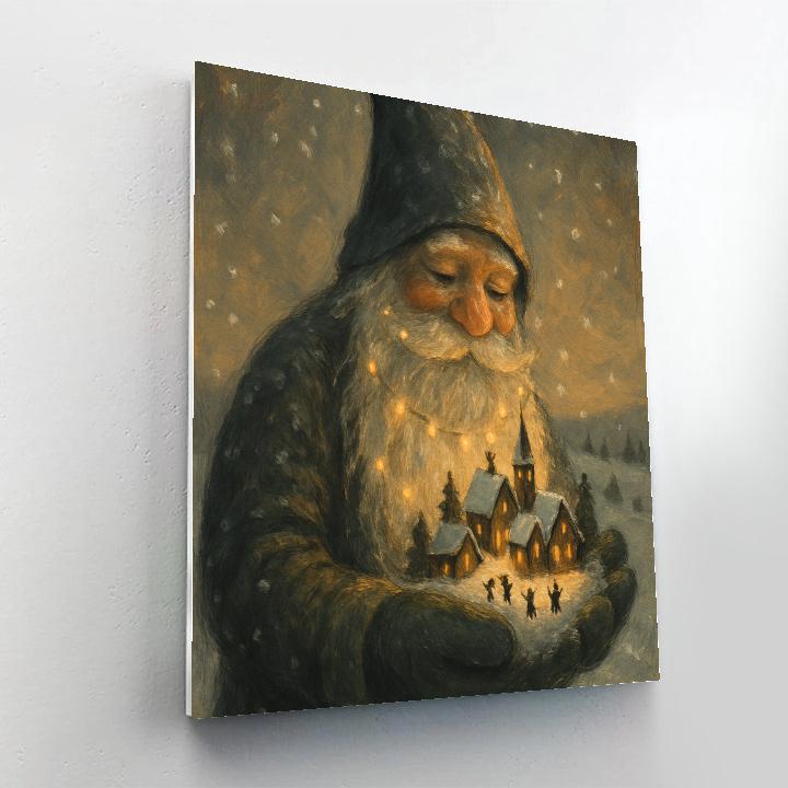 Gentle Giant Snow Gnome Painting by numbers kit