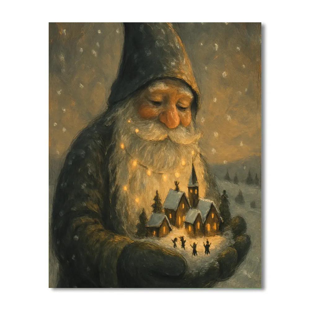 Gentle Giant Snow Gnome Painting by numbers kit