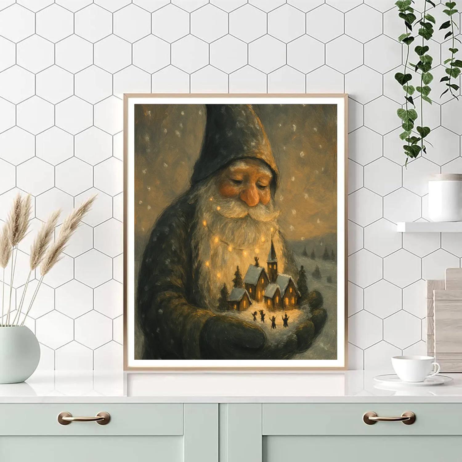 Gentle Giant Snow Gnome Painting by numbers kit