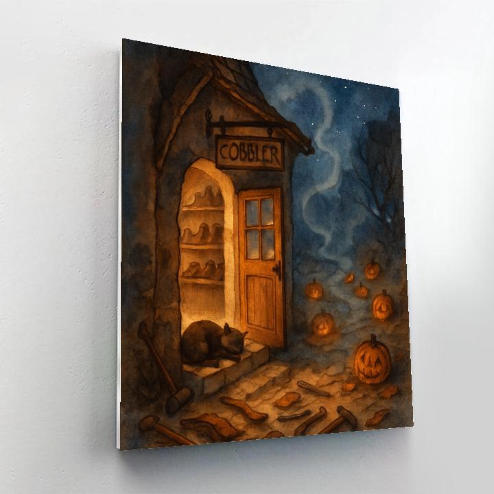Moonlit Cobblers Lane paint by numbers
