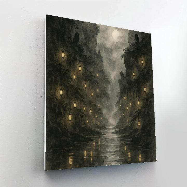 The Lantern Cleft Valley paint by number