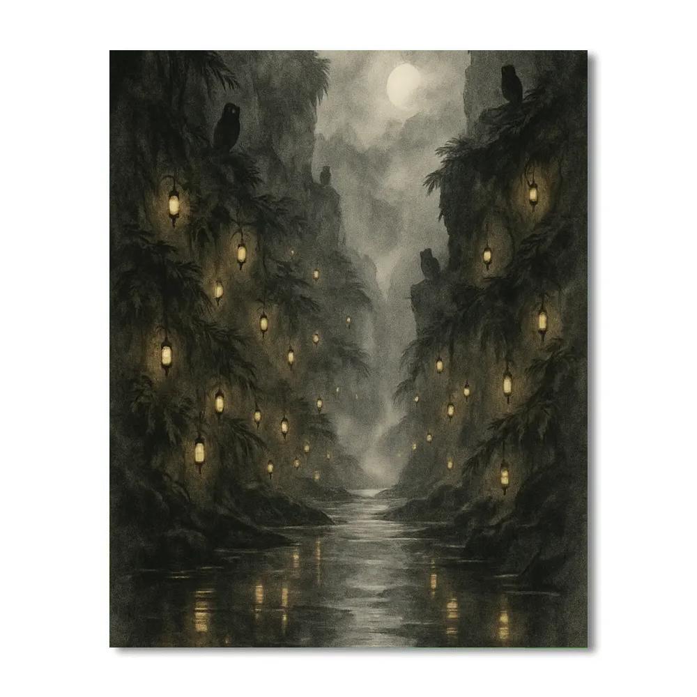 The Lantern Cleft Valley paint by number