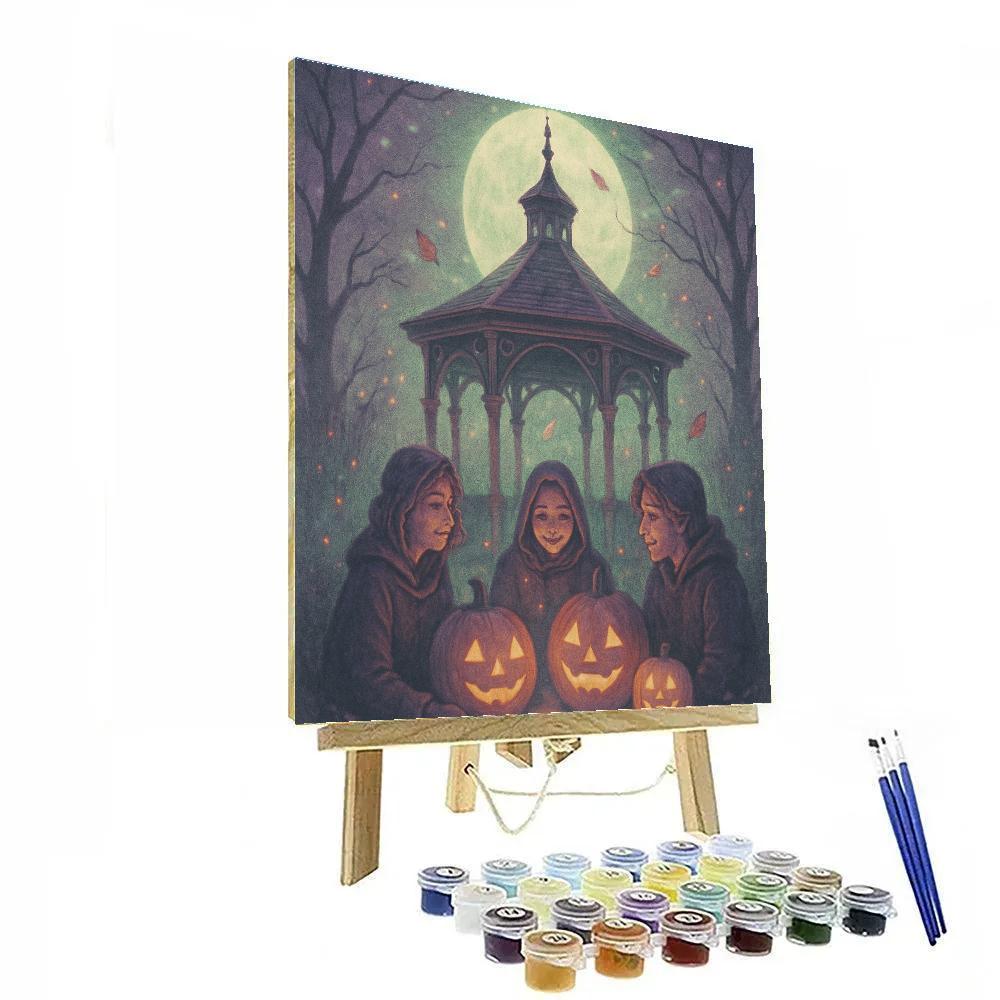 The Hollow Moon Gazebo Numbered painting kits