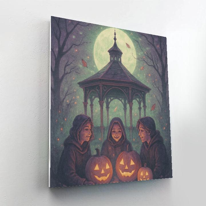 The Hollow Moon Gazebo Numbered painting kits