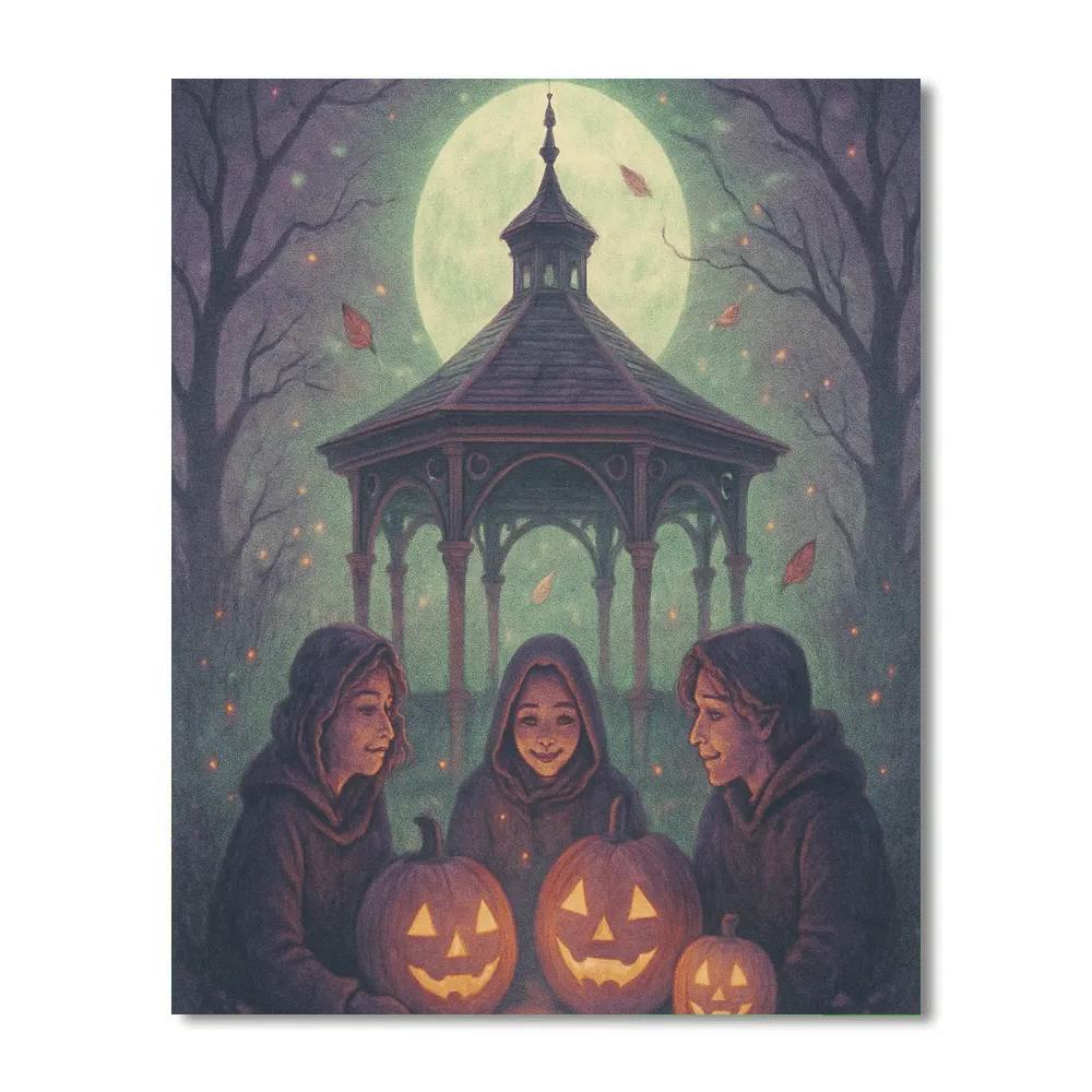 The Hollow Moon Gazebo Numbered painting kits