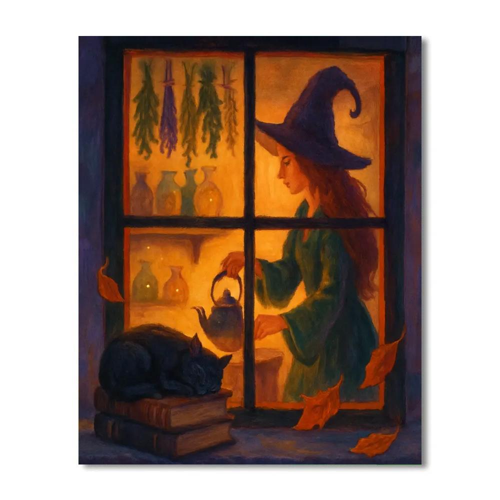 Cozy Witchs Kitchen Window paint by color
