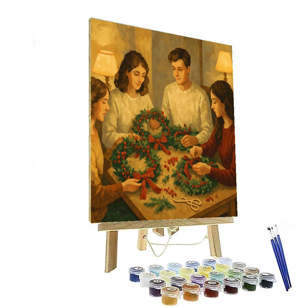 Wreath Makers Workshop paint by numbers