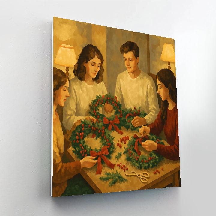 Wreath Makers Workshop paint by numbers