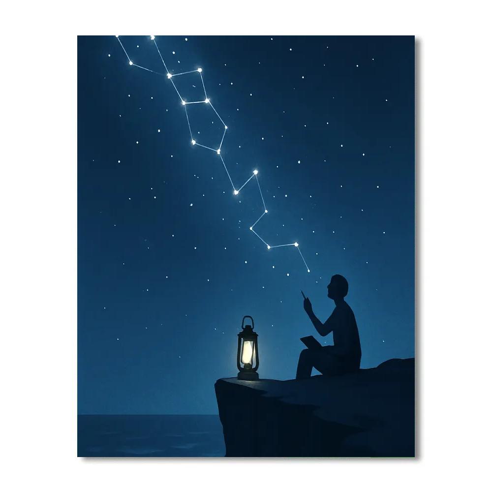 Inspire Constellation Cascade Paint by numbers art