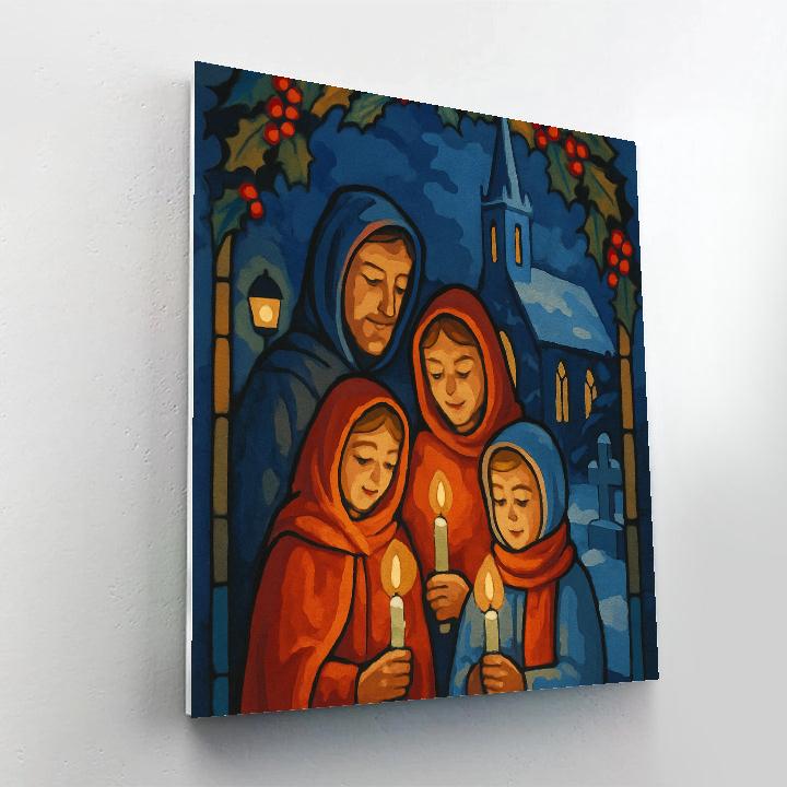 Midnight Snow Blessing paint by color
