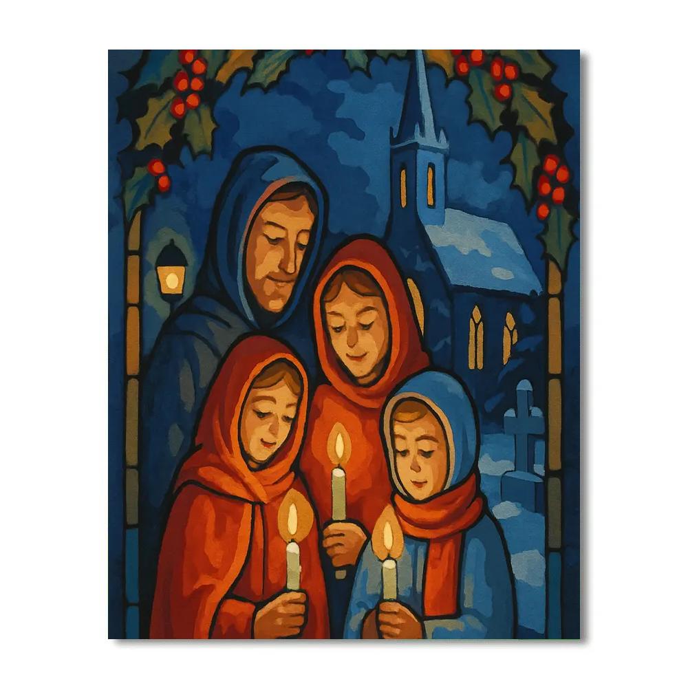 Midnight Snow Blessing paint by color