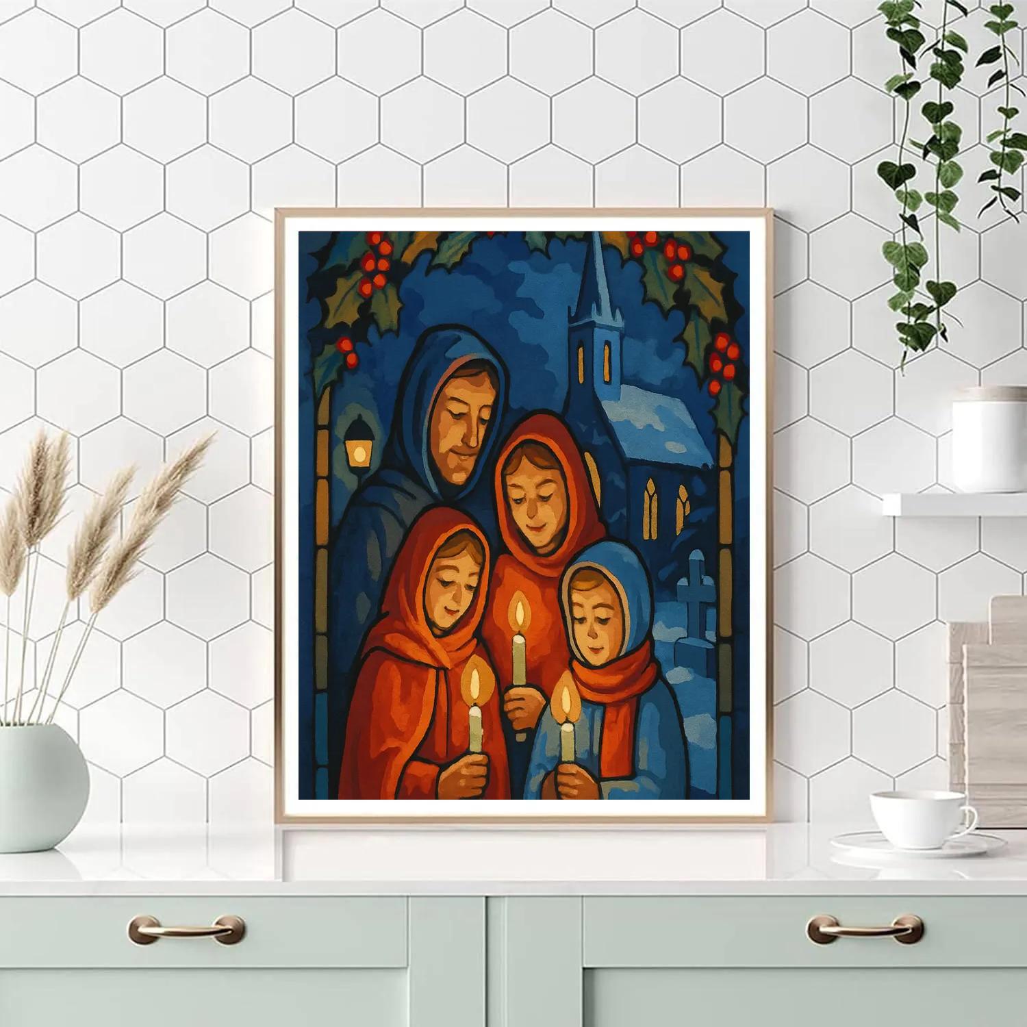 Midnight Snow Blessing paint by color