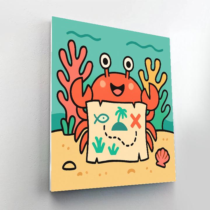 Coral Map Adventure Explorer Paint by numbers kits