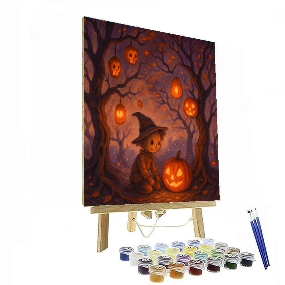 Twisted Orchard Of Lanterns Paint by numbers art