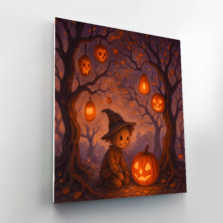 Twisted Orchard Of Lanterns Paint by numbers art