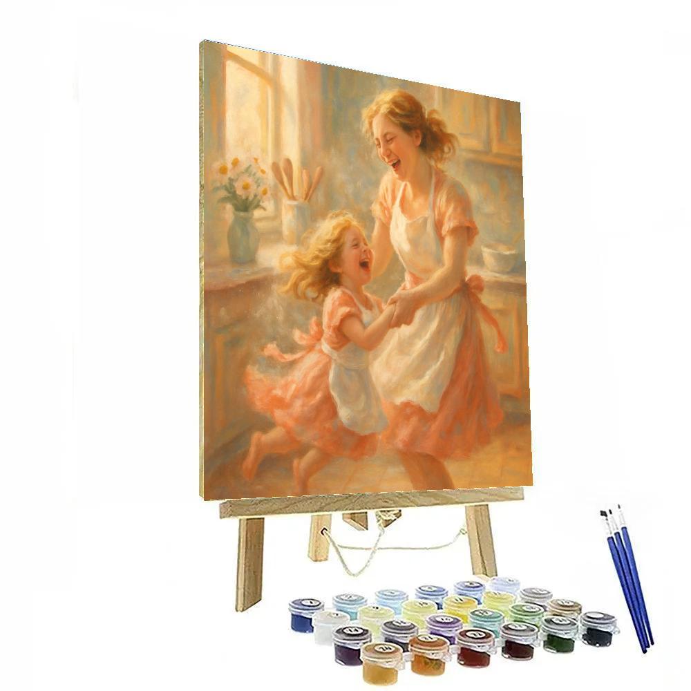 Mother And Child Kitchen Dance Paint by numbers kits