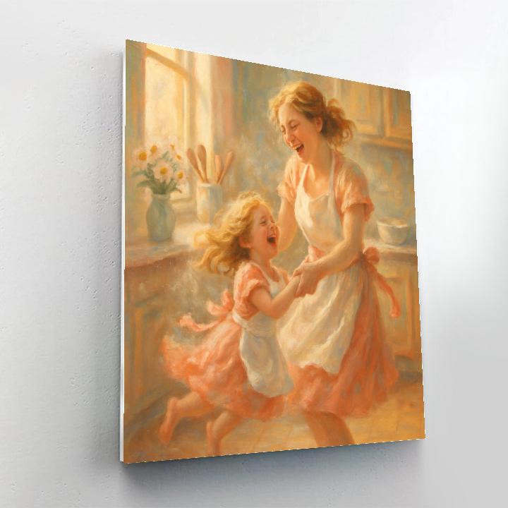 Mother And Child Kitchen Dance Paint by numbers kits
