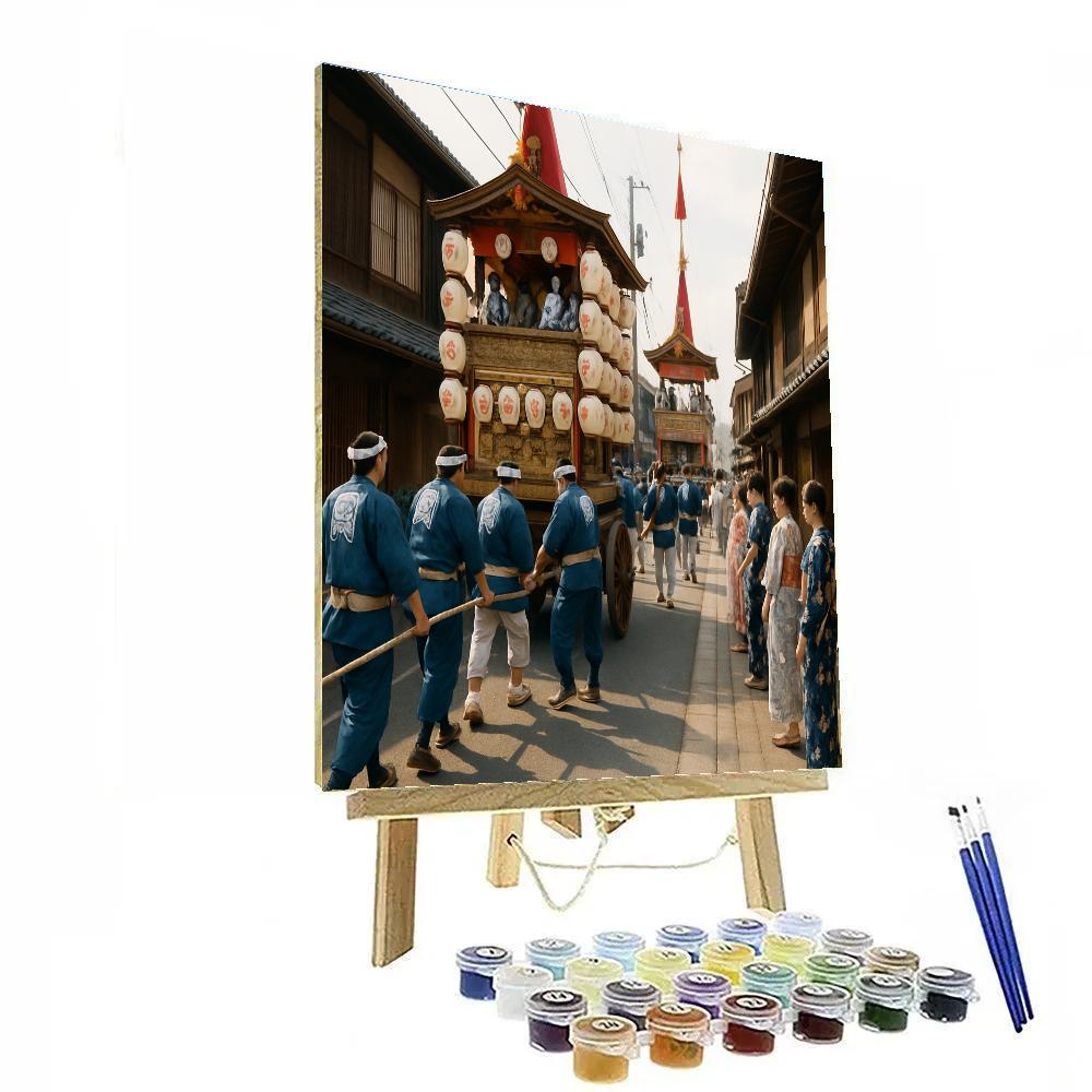 Gion Matsuri Street Float Procession Number painting