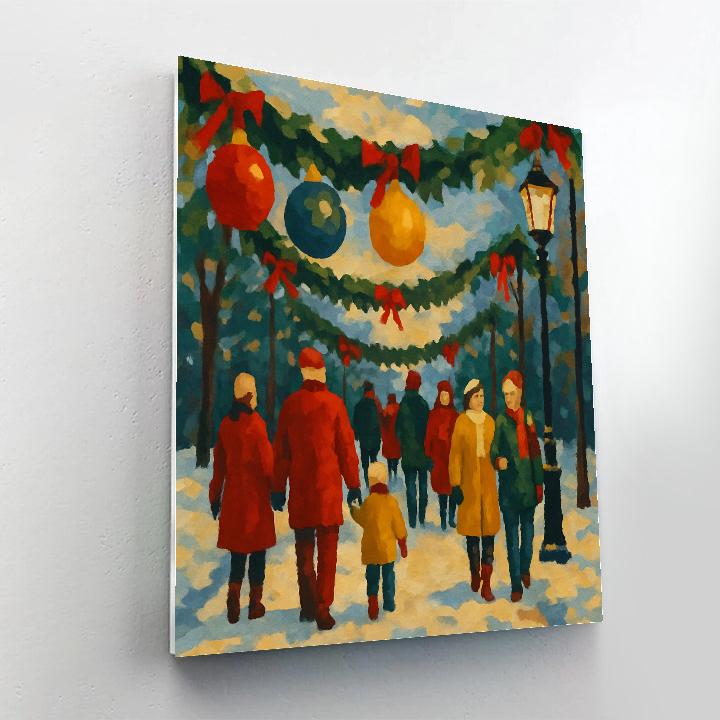 Ornaments On The Lane Paint by numbers kits