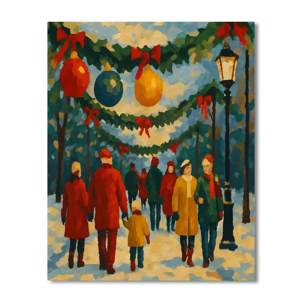 Ornaments On The Lane Paint by numbers kits