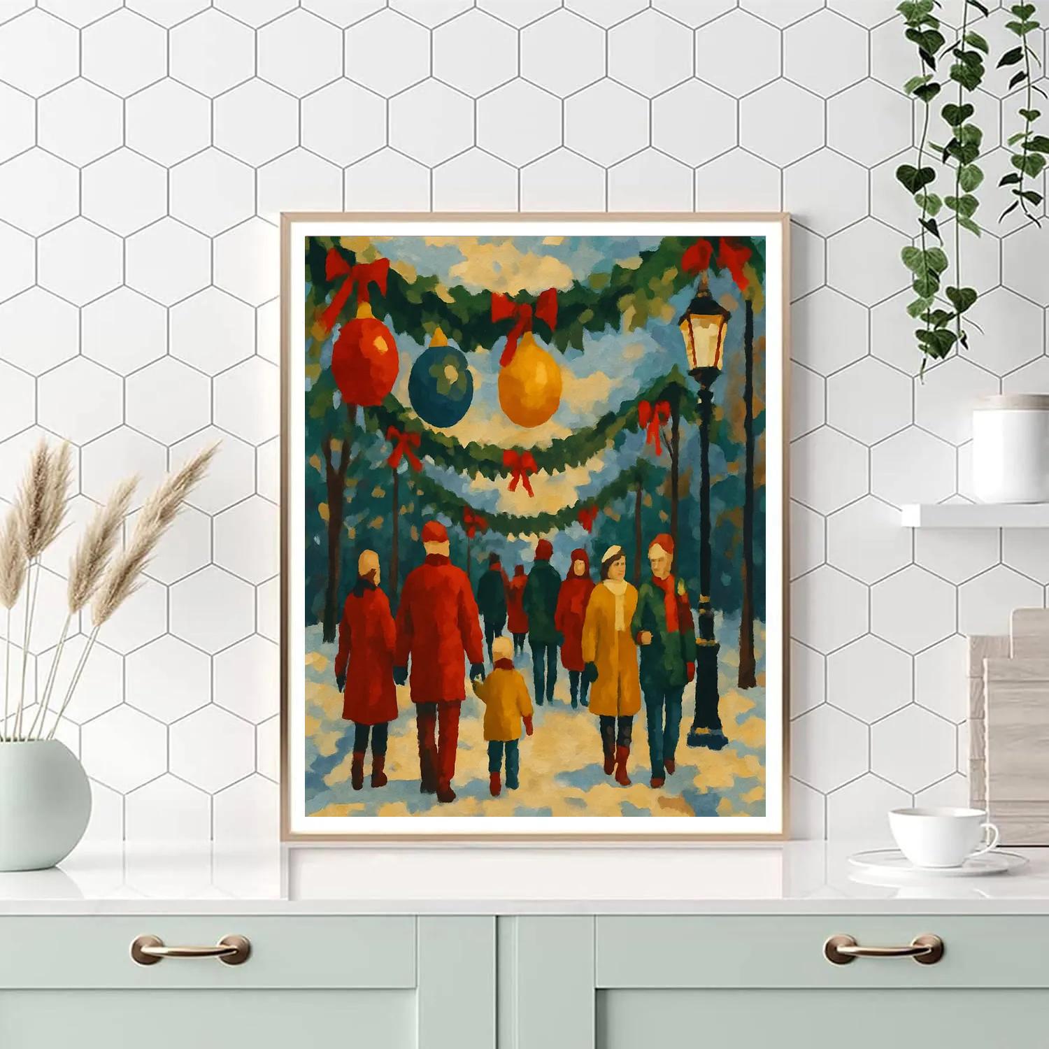 Ornaments On The Lane Paint by numbers kits