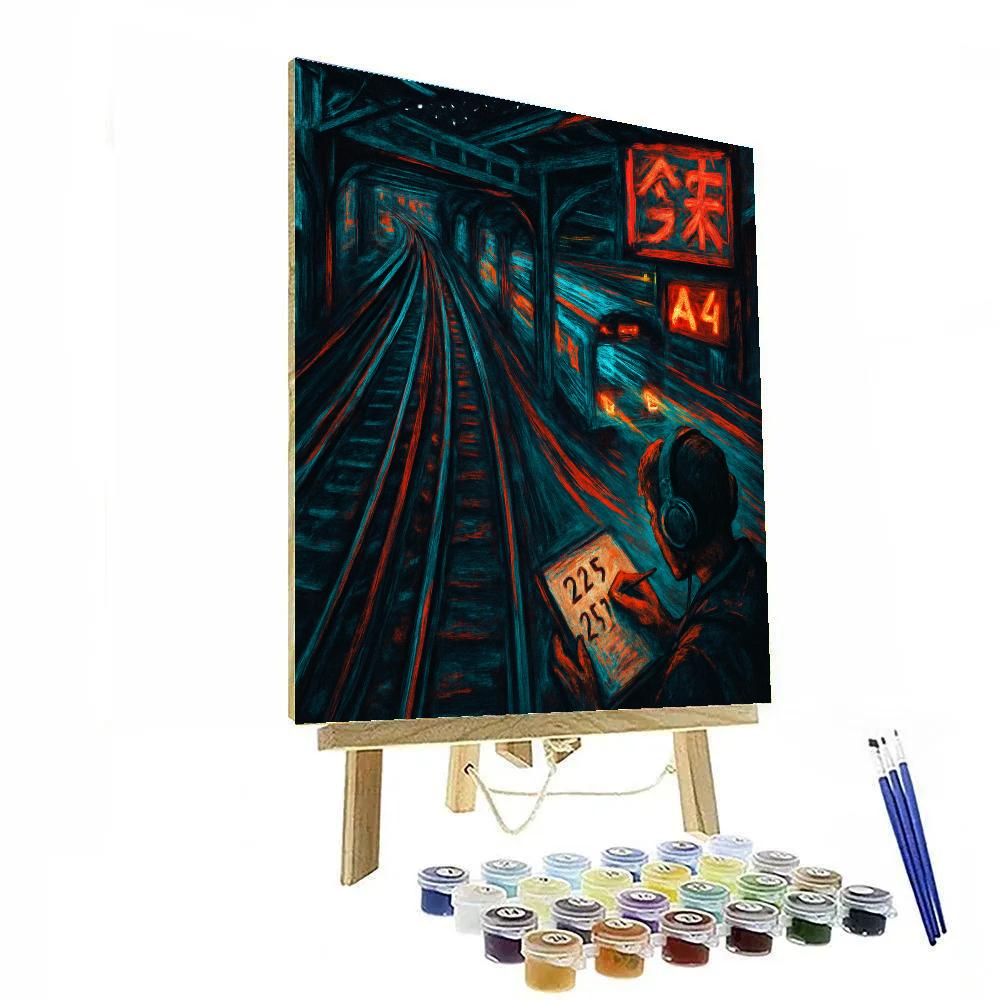 Basquiat Midnight Metro Pulse Paint by numbers kits