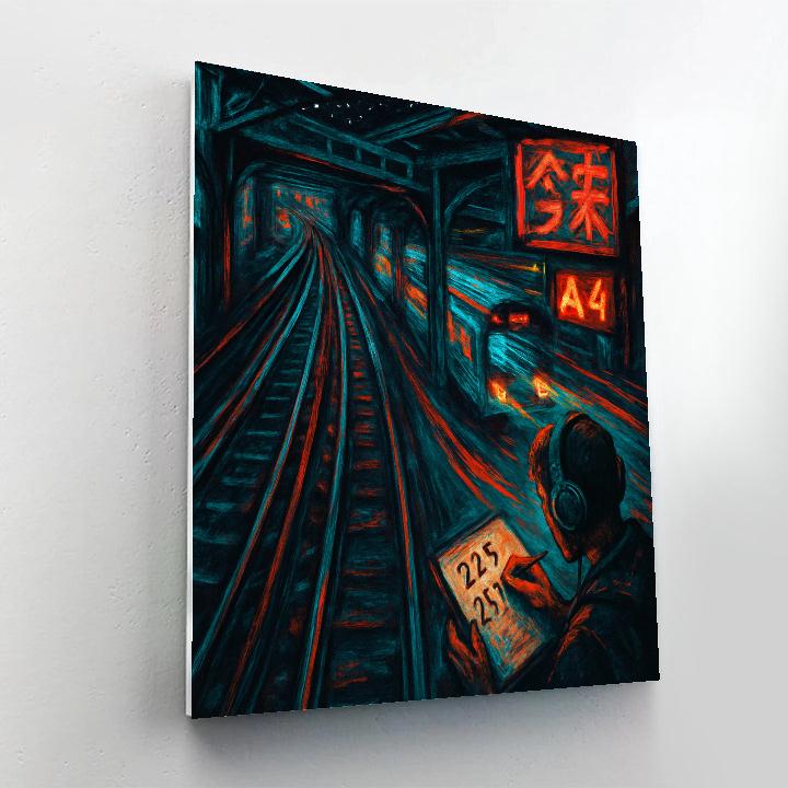 Basquiat Midnight Metro Pulse Paint by numbers kits