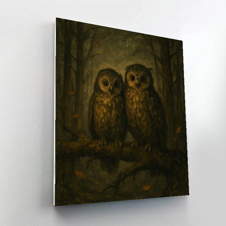 Forest Owls At Hearthlight DIY paint by numbers