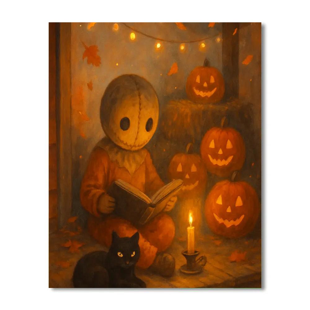 Autumn Porch Storytime Numbered painting kits