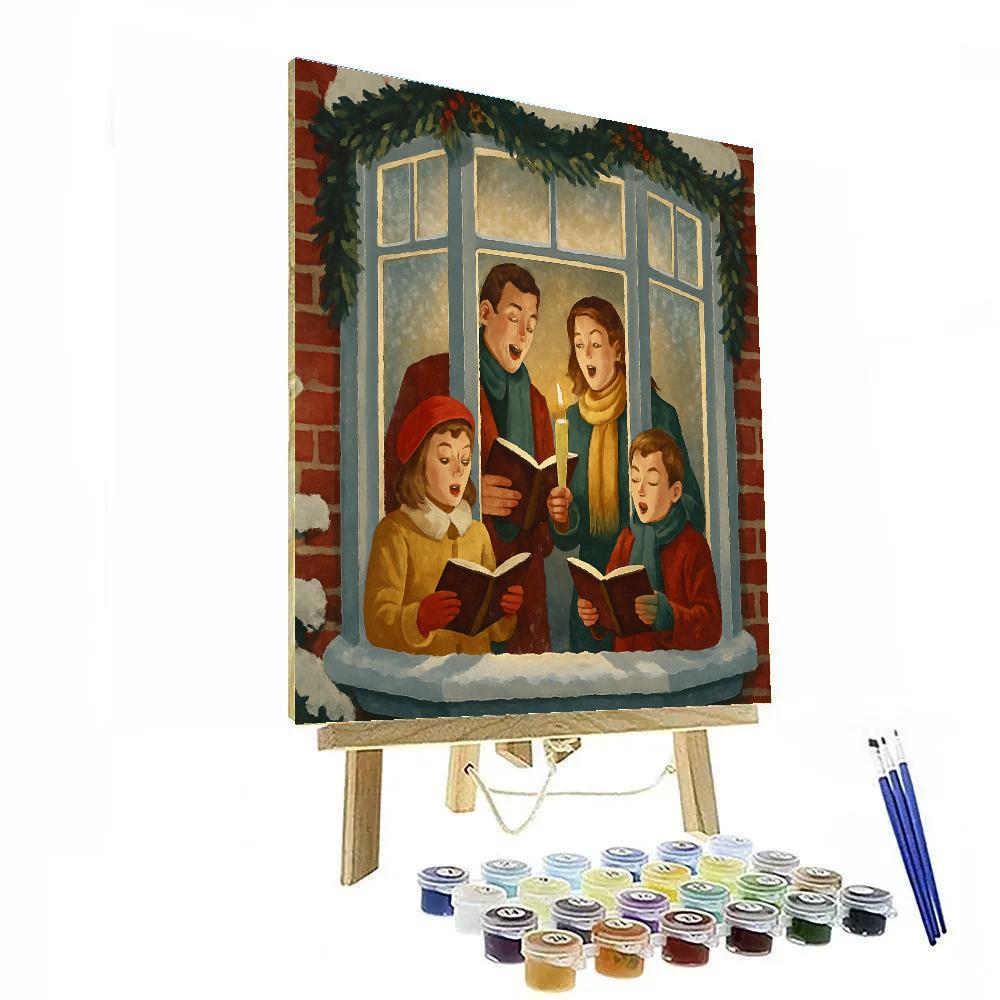 Window Garland Serenade paint by number