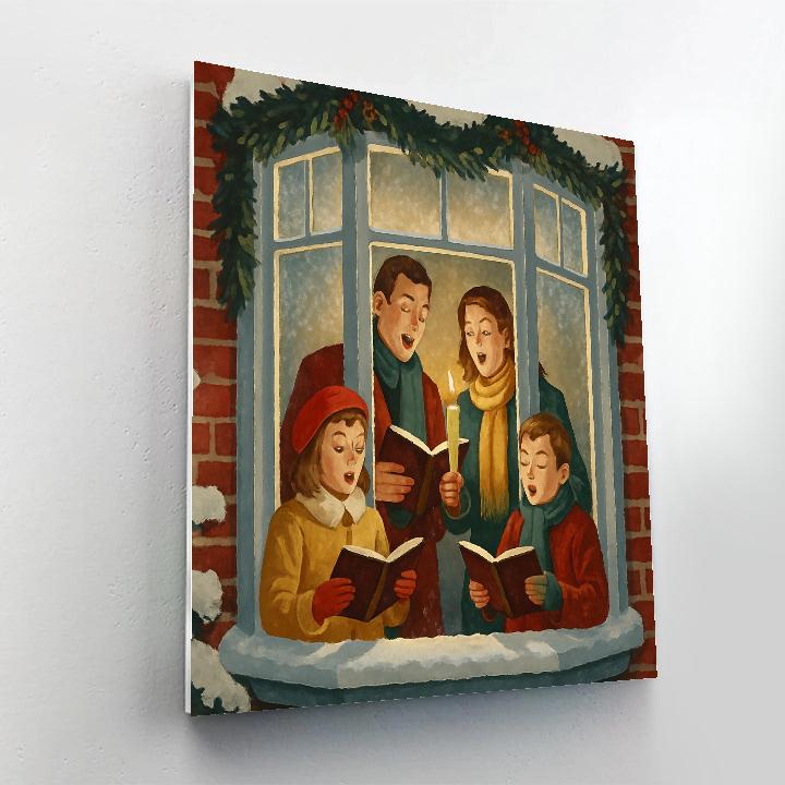 Window Garland Serenade paint by number