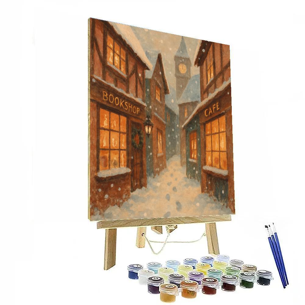 Winter Hearth Alley Number painting