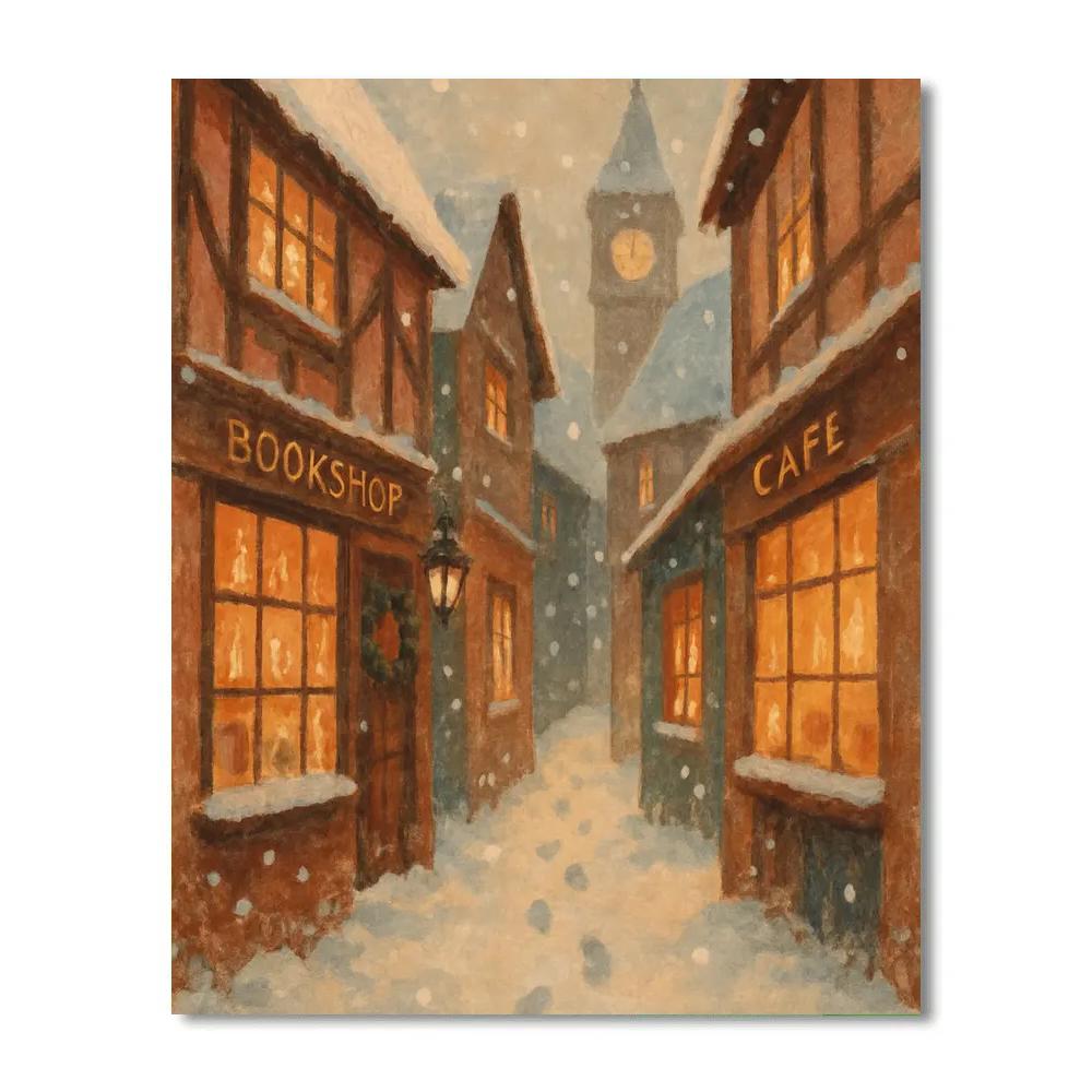 Winter Hearth Alley Number painting