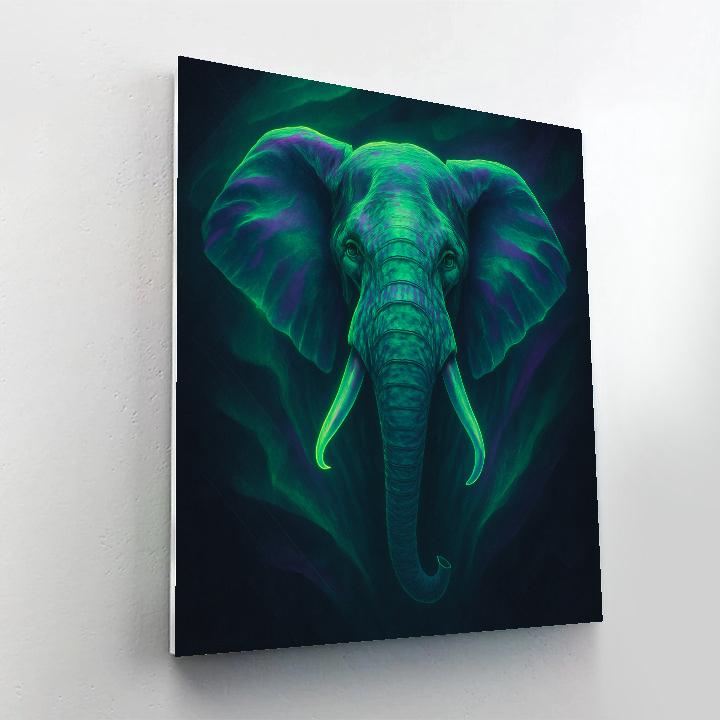 Aurora Elephant Emblem Paint by numbers art
