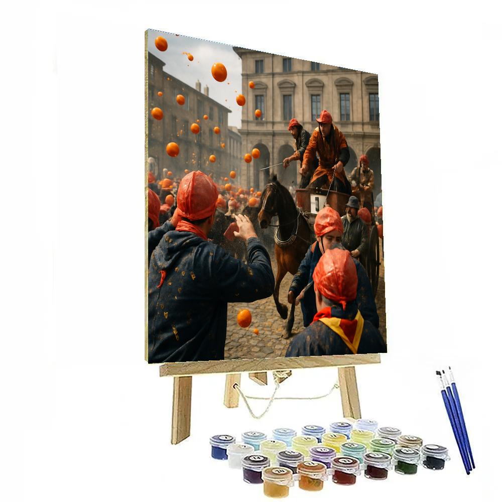 Carnival Of Ivrea Orange Battle Numbered painting kits