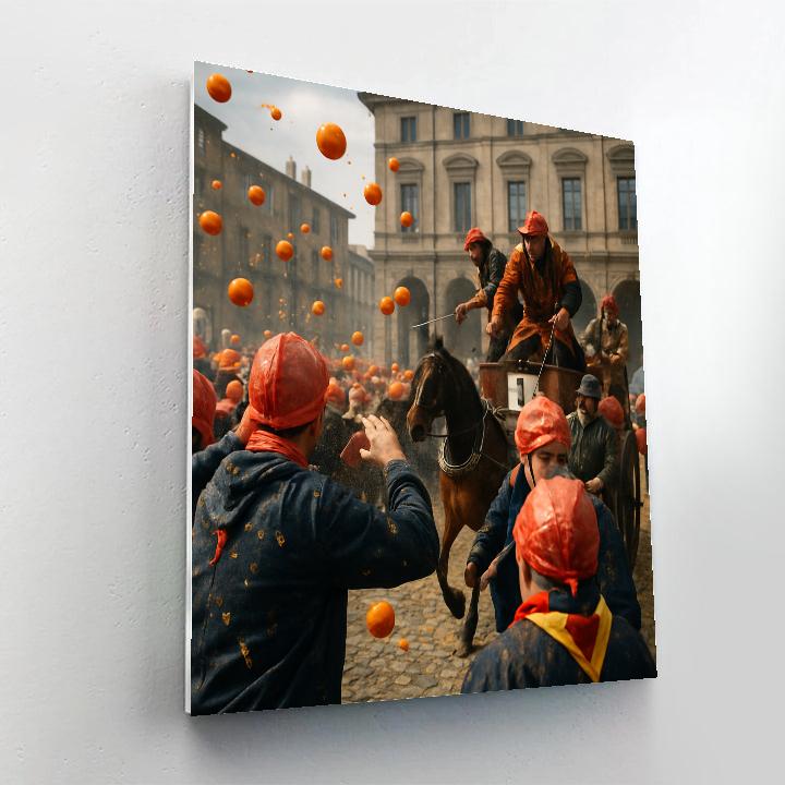 Carnival Of Ivrea Orange Battle Numbered painting kits