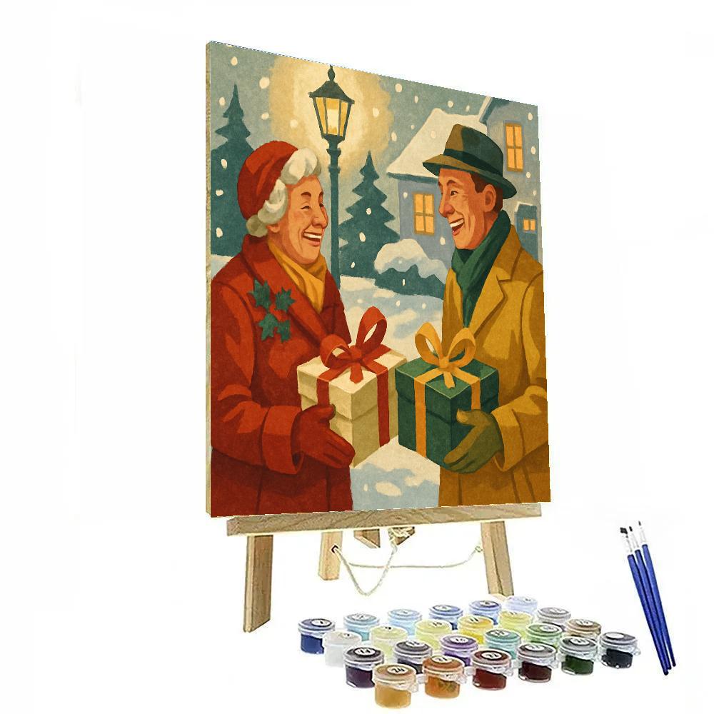 Satin Ribbon Exchange painting number kit