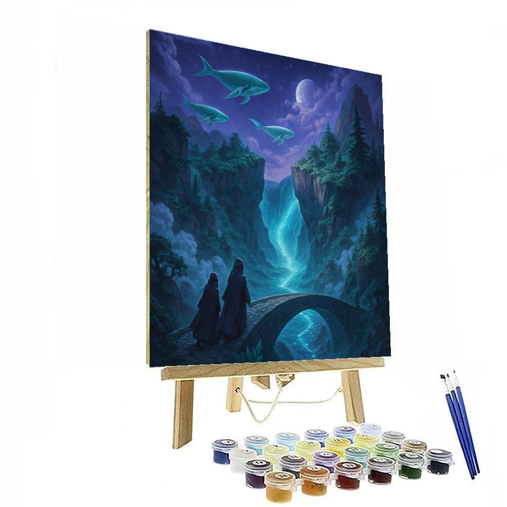 Fantasy Rift Of The Luminous Vale paint by color