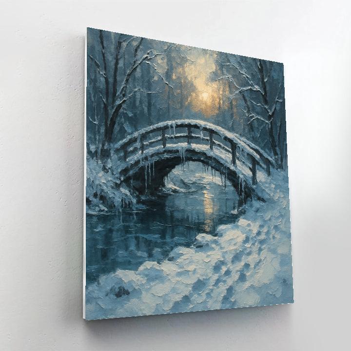 Bridge Over Silver Ice paint by color