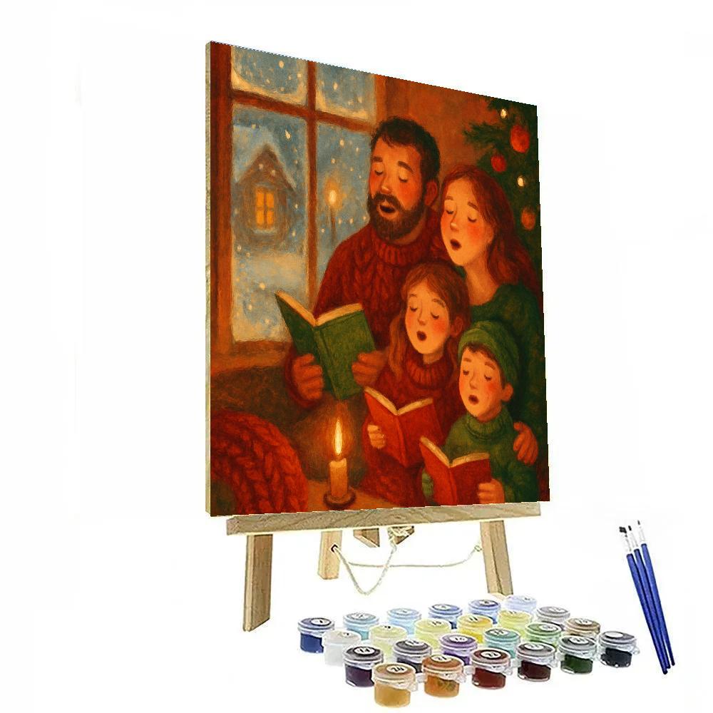 Window Seat Midnight Carol Paint by numbers kits