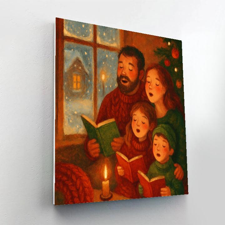 Window Seat Midnight Carol Paint by numbers kits