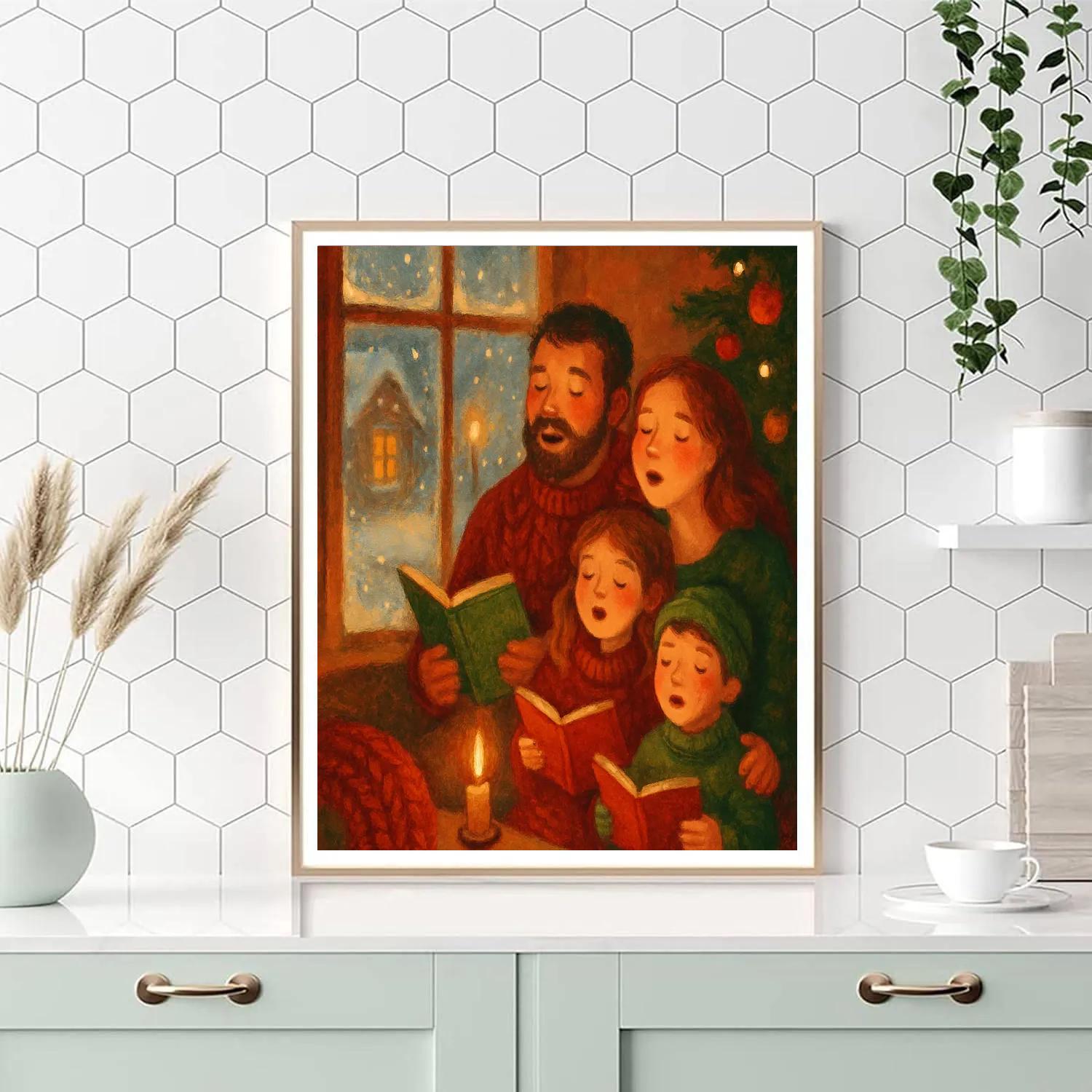 Window Seat Midnight Carol Paint by numbers kits