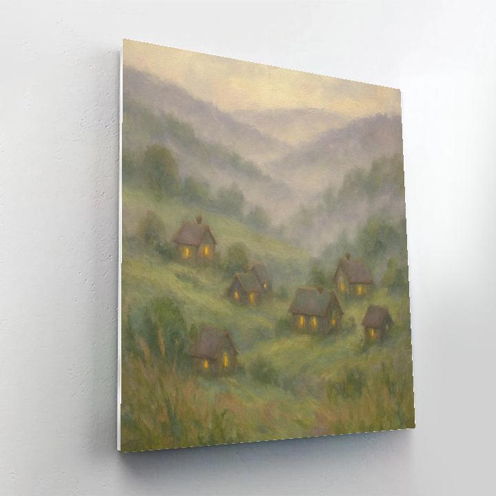 Misty Valley Lanterns DIY paint by numbers