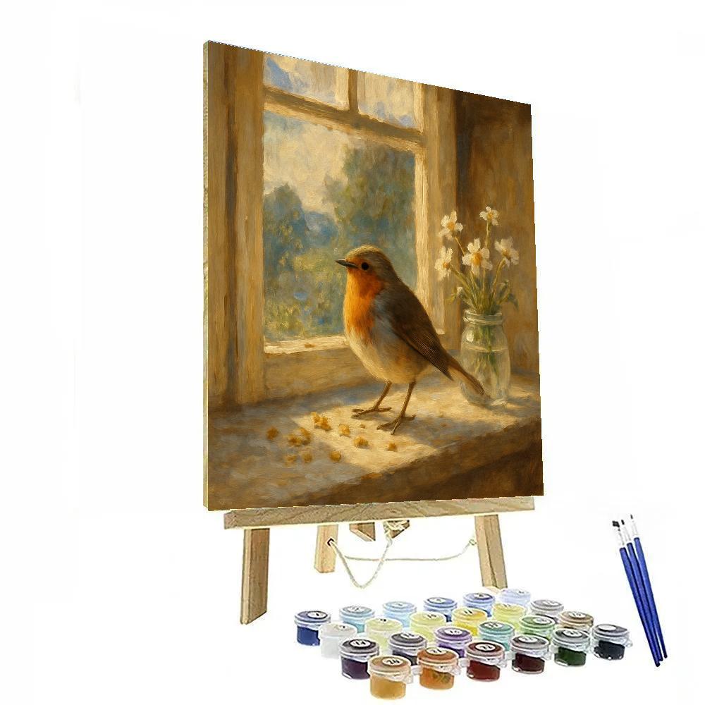Robin Cottage Brunch Numbered painting kits