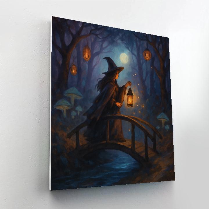 Witchs Lantern Bridge Crossing Number painting