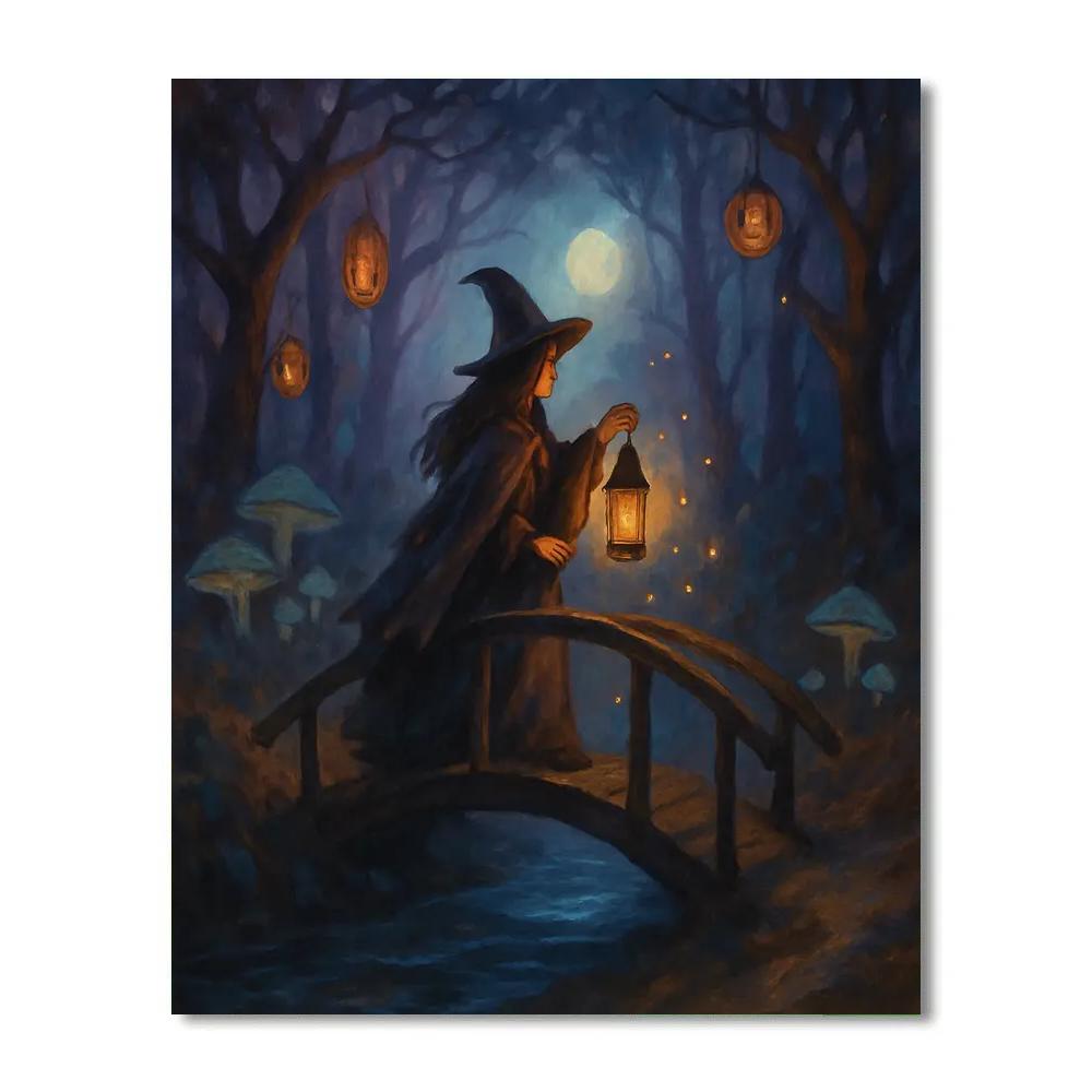 Witchs Lantern Bridge Crossing Number painting