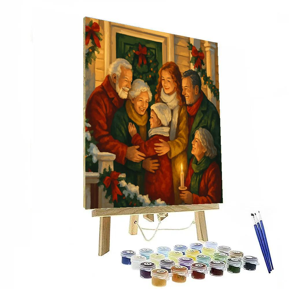 Garlanded Porch Reunion Numbered painting kits