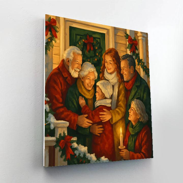 Garlanded Porch Reunion Numbered painting kits